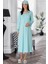 Pijama 5312 Turkuaz Hamile Lohusa Gecelik 3