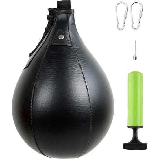 Bepretty Boks Hız Torbası Asma Punch Bag Speedball Fitness Boks Boksla Siyah (Yurt Dışından)