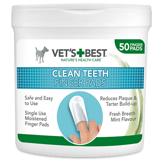 Vets Best Köpekler İçin Diş Temizleme Parmak Pedi 50li