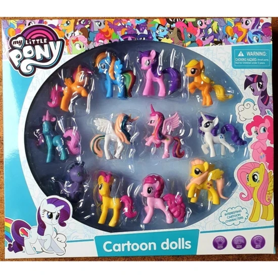 Aniloyuncaktr Oyuncak My Little Pony Set 12'li Pony Figür