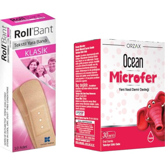 Roll Yara Bandı + Orzax Microfer Damla 30 Ml Fiyatı