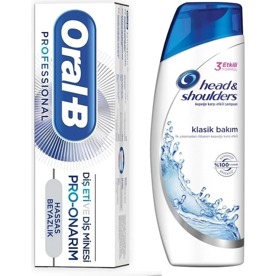 Head&Shoulders Şampuan 180 ml + Oral-B Diş Macunu Pro Onarım Hassas Ferahlık