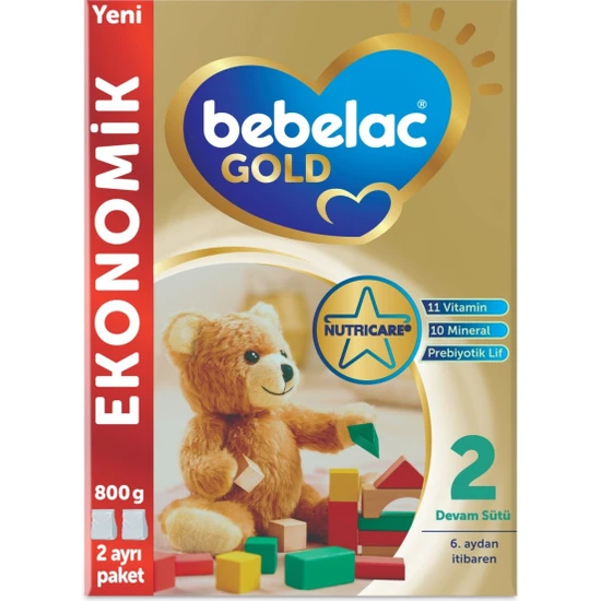 Bebelac Gold 2 Numara Devam Sütü 800 gr