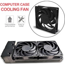 Dolity Soğutma Kılıf Fan 12 cm / 120MM 4-Pin Düşük Gürültü Sessiz Kılıf Fan Pc Bilgisayar Siyah Için (Yurt Dışından)