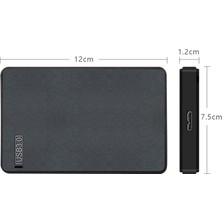 Dolity 2.5 "dizüstü Bilgisayar Için USB Kabloları ile Sata'ya Harici Sabit Sürücü Muhafazası USB 3.0 (Yurt Dışından)