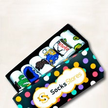 Esinti Erkek Kadın Çorap Soket Spor Corap Kadın Renkli Desenli Çoraplar 6 Adet
