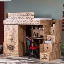 Setay Kaptan Ranza 2 Kapaklı Dolap Çalışma Masası