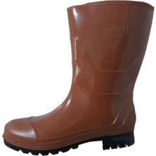 Ulaş Çizme Ulaş Unisex Kahverengi Uzun Yağmur Çizmesi