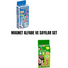 Utku Oyuncak Manyetik Alfabe 70 Parça-Manyetik Sayılar 47 Parça (2'li Magnet Set) (Magnet Alfabe-Ma