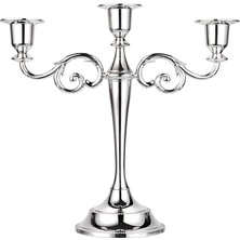 Metal 3 Arms Candle Tutucu Candelabra Şamdan 26CM Uzunluğunda Pervane ()