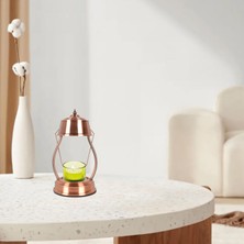 Elektrikli Mum Daha Sıcak Koku Lambası Eritme Masası Işıkları Yatak Odası Bronz