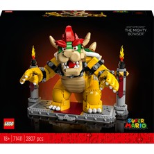 LEGO® Super Mario™ Mighty Bowser™ 71411 - Yetişkinler için Koleksiyonluk Yaratıcı Oyuncak Yapım Seti (2807 Parça)