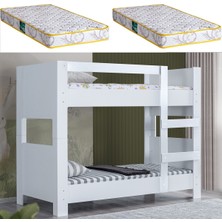 Setay Açelya Ayrılabilir Ranza - Beyaz + 2 Adet Comfort Yatak