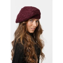 Emybox Ressam Model Örgülü Triko Kışlık Kadın Renkli Bere Örgülü Ressam Şapka