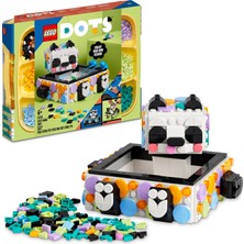 LEGO DOTS Sevimli Panda Tepsi 41959 - 6 Yaş ve Üzeri Çocuklar için Yaratıcı ve Kullanışlı Saklama Kutusu Yapım Seti (517 Parça)