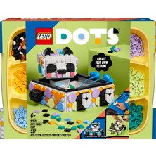 LEGO DOTS Sevimli Panda Tepsi 41959 - 6 Yaş ve Üzeri Çocuklar için Yaratıcı ve Kullanışlı Saklama Kutusu Yapım Seti (517 Parça)