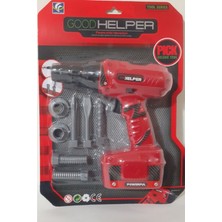 Helper Pilli Matkap Vidalama Seti Çocuk Eğitici Oyuncak Matkap
