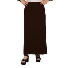 Butik Tesettür Büyük Beden 66-68-70 Battal Kapalı Yırtmaç Astarlı Krep Anne Eteği