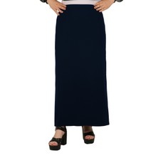 Butik Tesettür Büyük Beden 66-68-70 Battal Kapalı Yırtmaç Astarlı Krep Anne Eteği