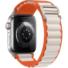 Watch 1 2 3 4 5 6 7 8 Se Uyumlu 42/44/45MM Akıllı Saat Uyumlu Apline Kumaş Tokalı Kordon Kayış