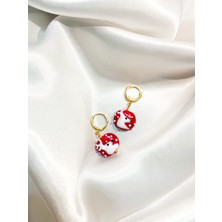 Sıne Accessory Yeni Yıl Temalı Kırmızı Geyik Küpe