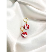 Sıne Accessory Yeni Yıl Temalı Kırmızı Geyik Küpe