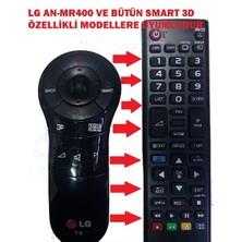 Ata Elektronik Lg AN-MR400 (An-Mr  Tüm Serilerine Uyumlu) ve Bütün Lg Smart 3D 4K LED Tv Özellikli Modellere Uyumlu Tuşlu Model Kumanda Lgkısa