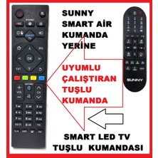 Ata Elektronik Sunny Suni Smart Air Kumanda Yerine Tuşlu Uyumlu Çalıştıran  Model Muadil Tuşlu Kumandası - Smart Tuşlu