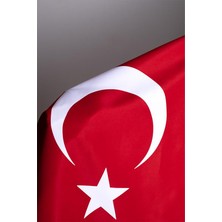 Zc Bayrak Türk Bayrağı Raşel Kumaş Aplike Dikiş 100x150 cm