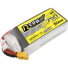 Tattu 750MAH 11.1V 95C 3S1P R-Line Lipo Batarya (XT30)