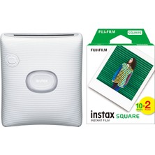 Instax Sq Link Beyaz Ex D Akıllı Telefon Yazıcısı ve 20'li Film