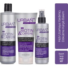 URBAN Care Expert Biotin ve Kafein Serisi Dökülme Karşıtı Saç Bakım Seti - Hızlı Uzamaya Yardımcı
