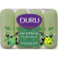 Duru Saf Doğal Zeytinyağı Özlü Sabun Vegan 4*70 gr