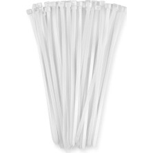 Frt Beyaz Kablo Bağı Plastik Cırt Kelepçe 2.5X200 mm Klips 100 Adet