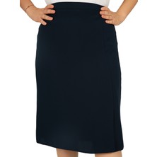Butik Kısa Diz Üstü Yırmaçlı Ofis Etek