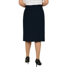 Butik Kısa Diz Üstü Yırmaçlı Ofis Etek
