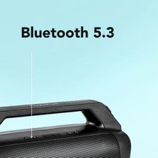 Anker Soundcore Motion Boom Plus Kablosuz Bluetooth Hoparlör - 80W Stereo Ses - IP67 Suya Dayanıklılık - 20 Saate Varan Şarj - Siyah - A3129 (Anker Türkiye Garantili)