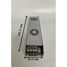 Hazar Led 12 Volt Dim Edilebilir Şerit Led Adaptör 25 Amper 300 Watt