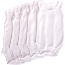 Finezza Lafiny Pamuk Çıtçıtlı Bebek Body Zıbın 5'li Paket - 1369