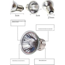 Sürüngen Isıtma Lambası Tam Lamba Kaplumbağa Güneş Işığı Kullanımı Kolay 25W