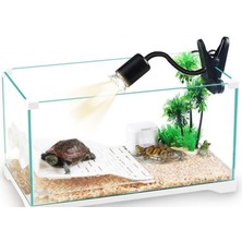 Sürüngenler Için Kelepçe Lambası Fikstürü. Terrarium Habitat Aydınlatma ve Isı Lambası Esnek Klip 1