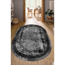 Napoli Home Dijital Baskılı Kaymaz Taban Yıkanabilir Oval Salon Halısı Mutfak Halısı Yolluk NDO-SD-278