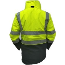 5+1 Reflektörlü Kışlık Parka Mont Içi Çıkmalı Yerli Kaban M Beden