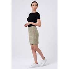 Alexander Gardi Kareli Mini Boy Etek, Gri (B19-49802-WN)
