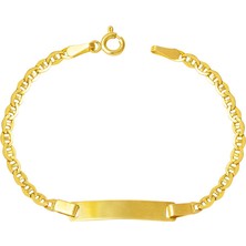 Bilezikci 14 Ayar Altın İsimlik Bebek Künyesi