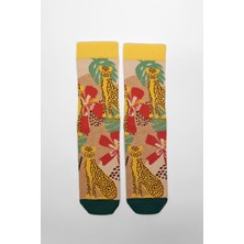 Katia & Bony Cheetah Unisex Art Soket Çorap Desenli