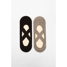 Katia & Bony Kadın 2'li Asta Yoga/Pilates Çorabı Gri / Siyah