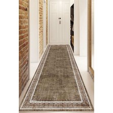 Dijital Baskılı Kaymaz Taban Yıkanabilir Modern Yolluk ve Koridor Halısı NDU-HT-239