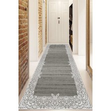 Dijital Baskılı Kaymaz Taban Yıkanabilir Modern Yolluk ve Koridor Halısı NDU-HK-155