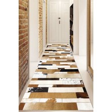 Dijital Baskılı Kaymaz Taban Yıkanabilir Modern Yolluk ve Koridor Halısı NDU-HS-456